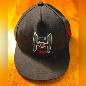 Disney Parks Star Wars Galaxy's Edge First Order Black Adjustable Hat Youth NWT
